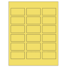 2.375" x 1.25"  Sheet Label