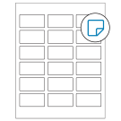 2.375" x 1.25"  Sheet Label