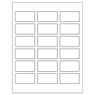 2.375" x 1.25"  Sheet Label