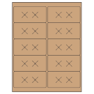 4" x 2"  Sheet Label