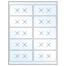 4" x 2"  Sheet Label