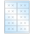 4" x 2"  Sheet Label