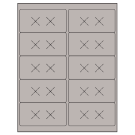 4" x 2"  Sheet Label