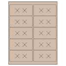 4" x 2"  Sheet Label