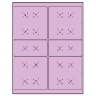 4" x 2"  Sheet Label