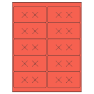 4" x 2"  Sheet Label