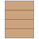 8.5" x 2.75"  Sheet Label