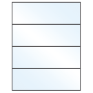 8.5" x 2.75"  Sheet Label