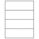 8.5" x 2.75"  Sheet Label