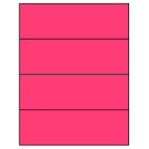 8.5" x 2.75"  Sheet Label