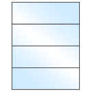 8.5" x 2.75"  Sheet Label