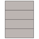 8.5" x 2.75"  Sheet Label