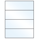 8.5" x 2.75"  Sheet Label