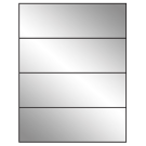8.5" x 2.75"  Sheet Label
