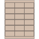 2.75" x 1.5"  Sheet Label