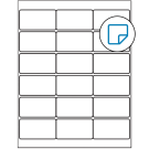 2.75" x 1.5"  Sheet Label