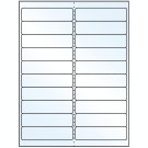 4" x 1"  Sheet Label