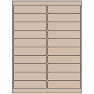 4" x 1"  Sheet Label