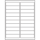 4" x 1"  Sheet Label