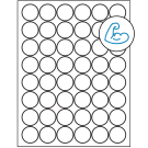 1.25" x 1.25"  Sheet Label