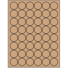 1.25" x 1.25"  Sheet Label