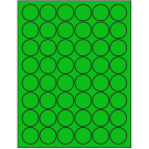 1.25" x 1.25"  Sheet Label