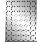 1.25" x 1.25"  Sheet Label