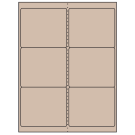 4" x 3.33"  Sheet Label