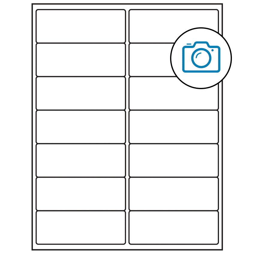 4" x 1.5" Photo Gloss Rectangular Sheet Labels