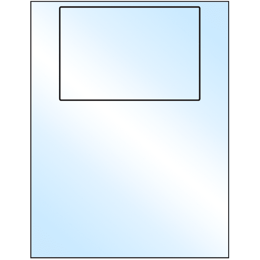 6" x 4" White Premium High Gloss Rectangular Sheet Labels