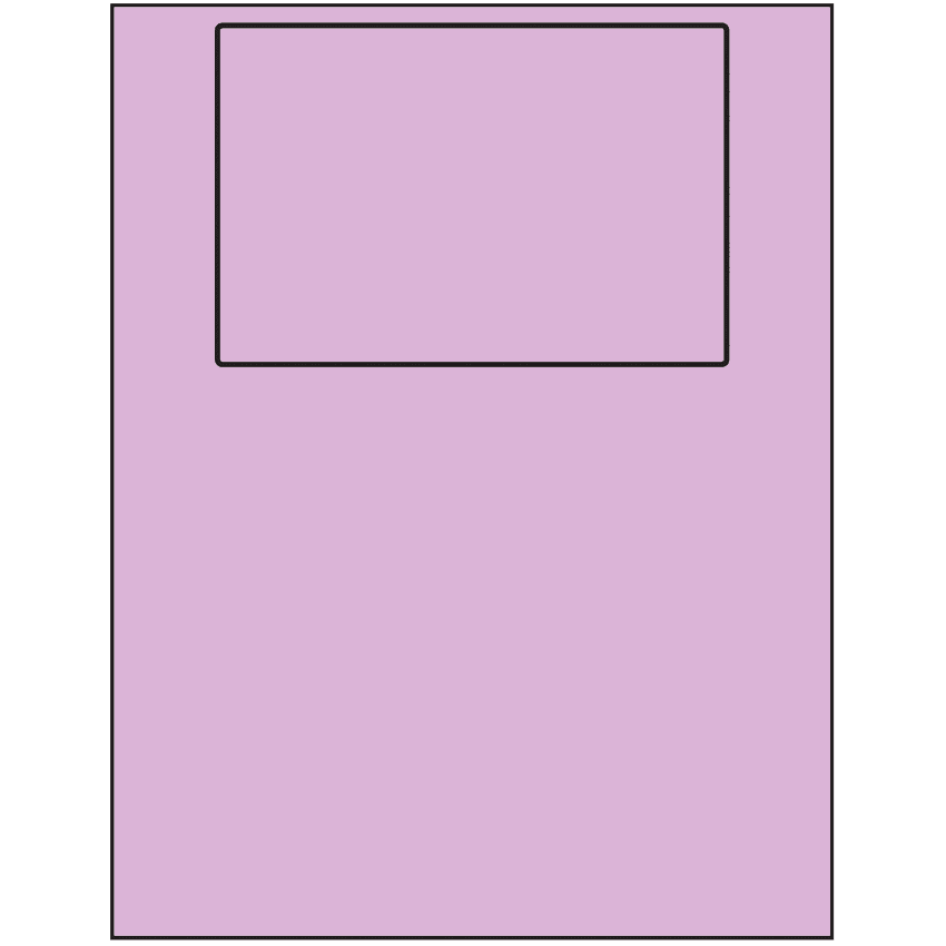 6" x 4" Pastel Purple Rectangular Sheet Labels