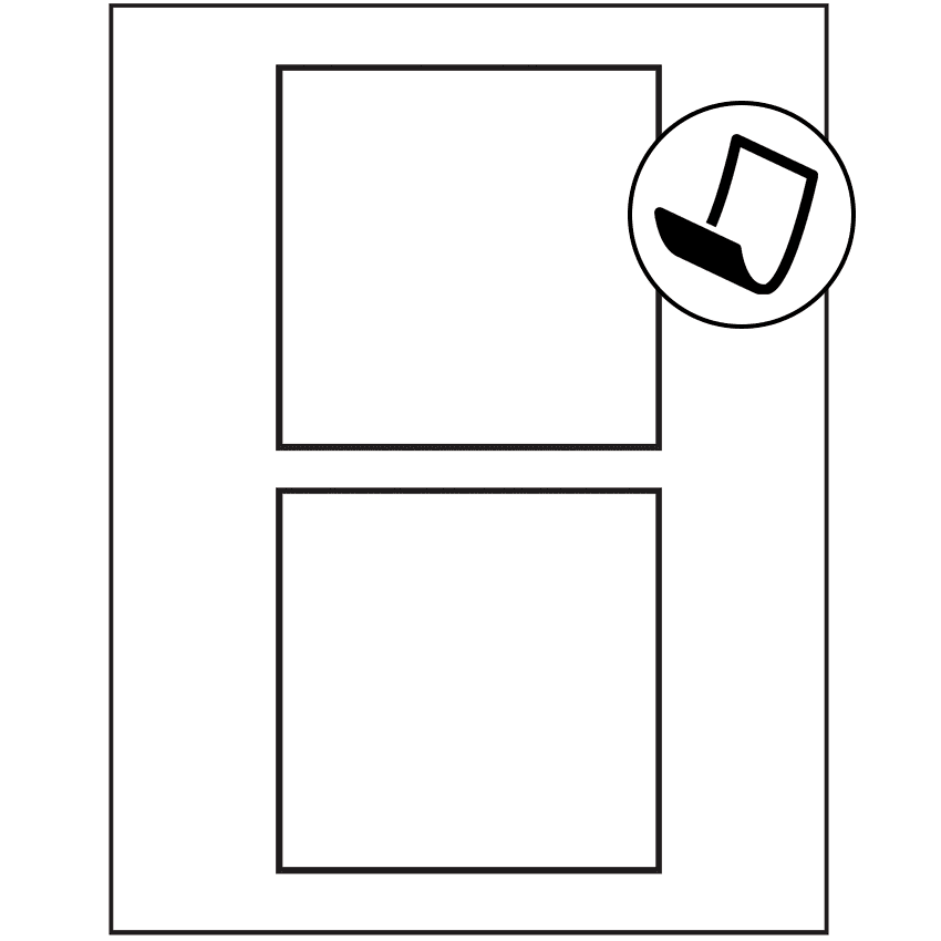 4.5" x 4.5" Blockout Square Sheet Labels