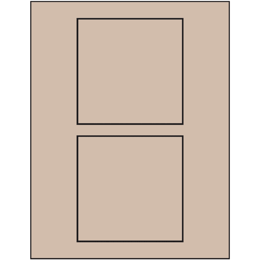 4.5" x 4.5" Pastel Tan Square Sheet Labels