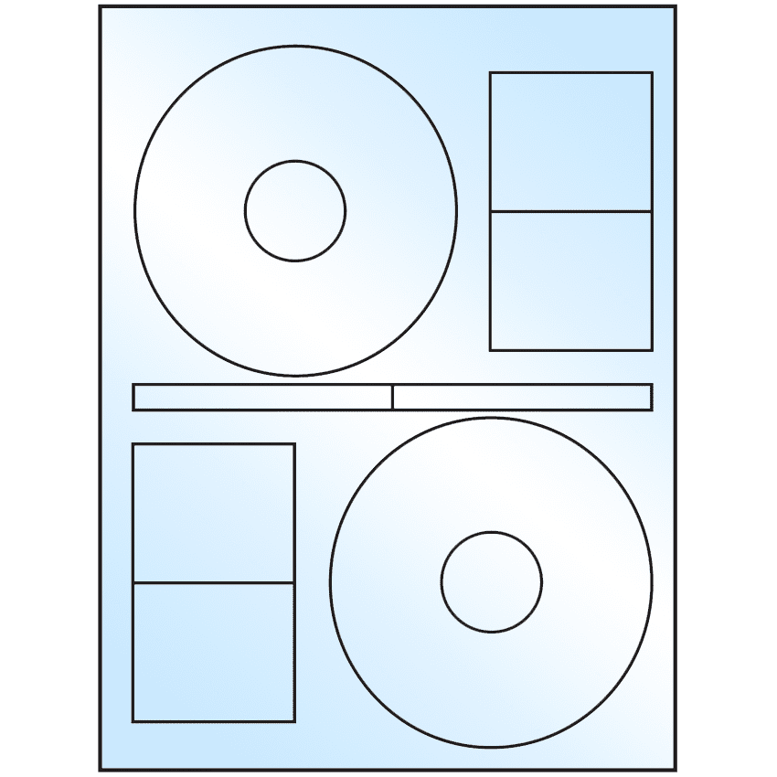 4.64" x 4.64" White Premium High Gloss Sheet Labels