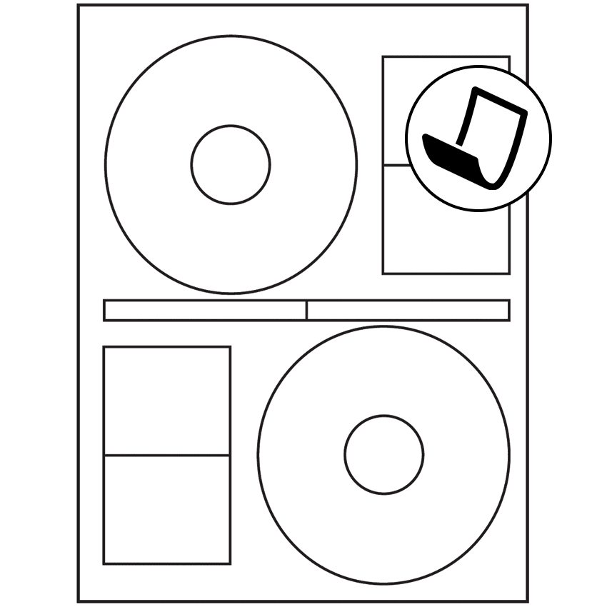 4.64" x 4.64" Blockout Sheet Labels