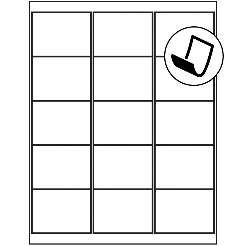 2.6875" x 2" Blockout Rectangular Sheet Labels