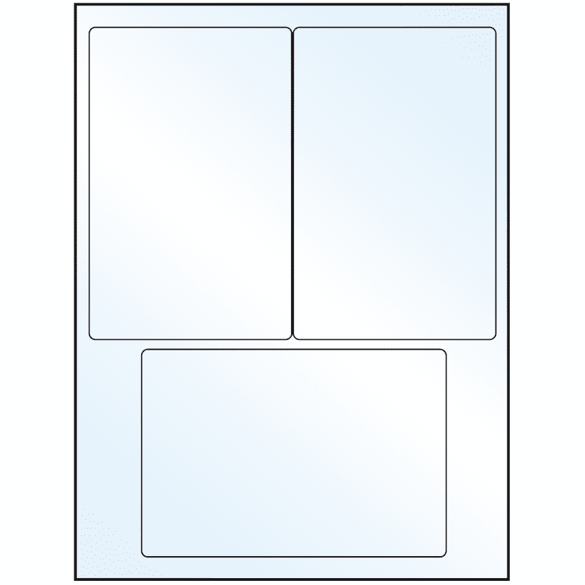 4" x 6" Crystal Clear Rectangular Sheet Labels
