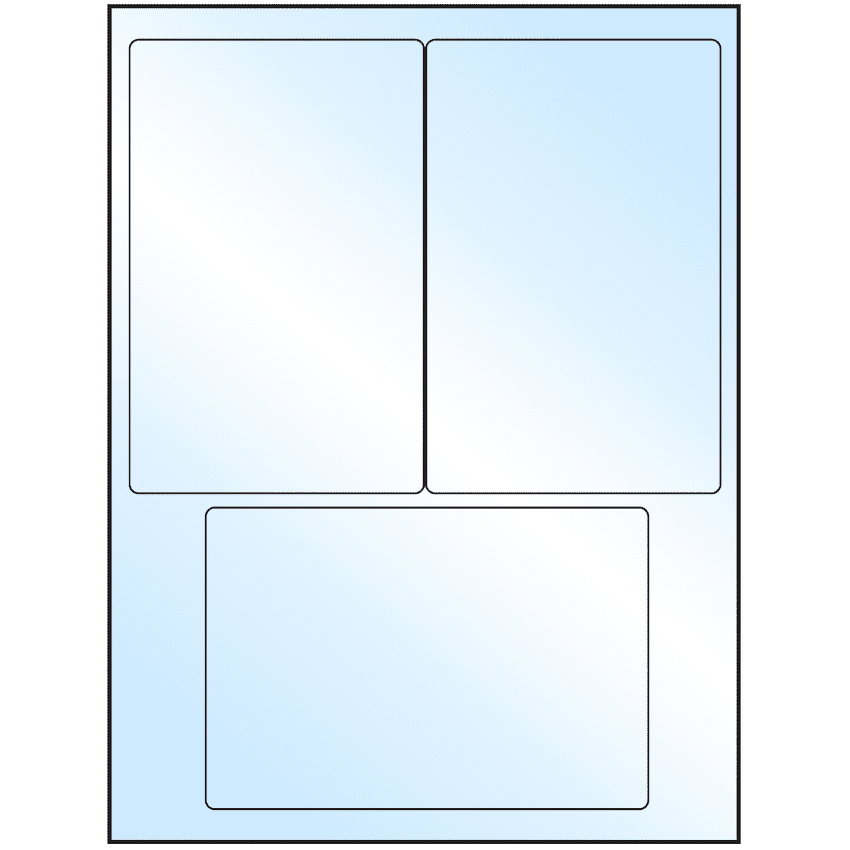 4" x 6" White Premium High Gloss Rectangular Sheet Labels