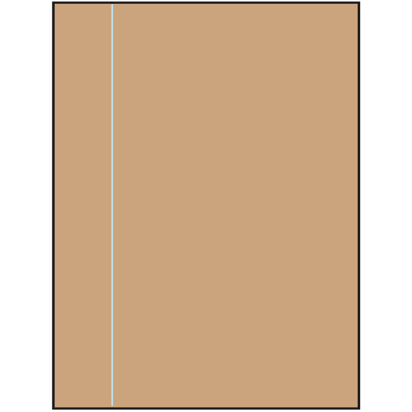 8.5" x 11" Brown Kraft Rectangular Sheet Labels