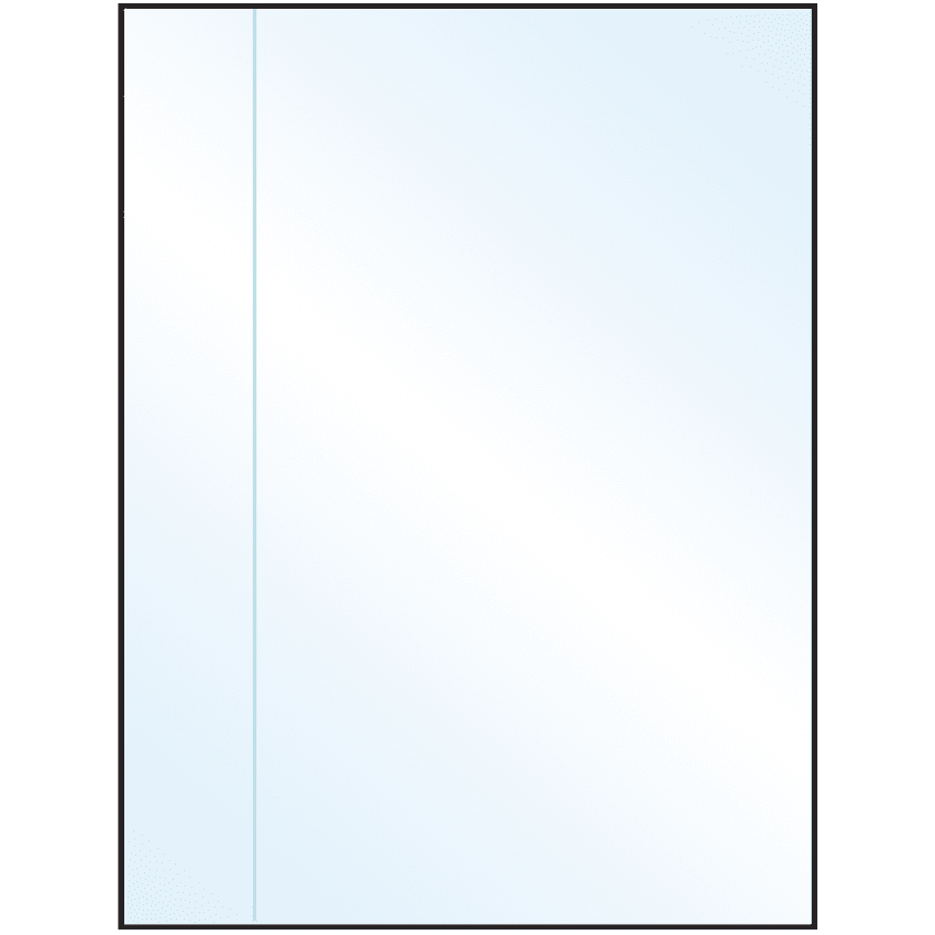 8.5" x 11" Crystal Clear Rectangular Sheet Labels