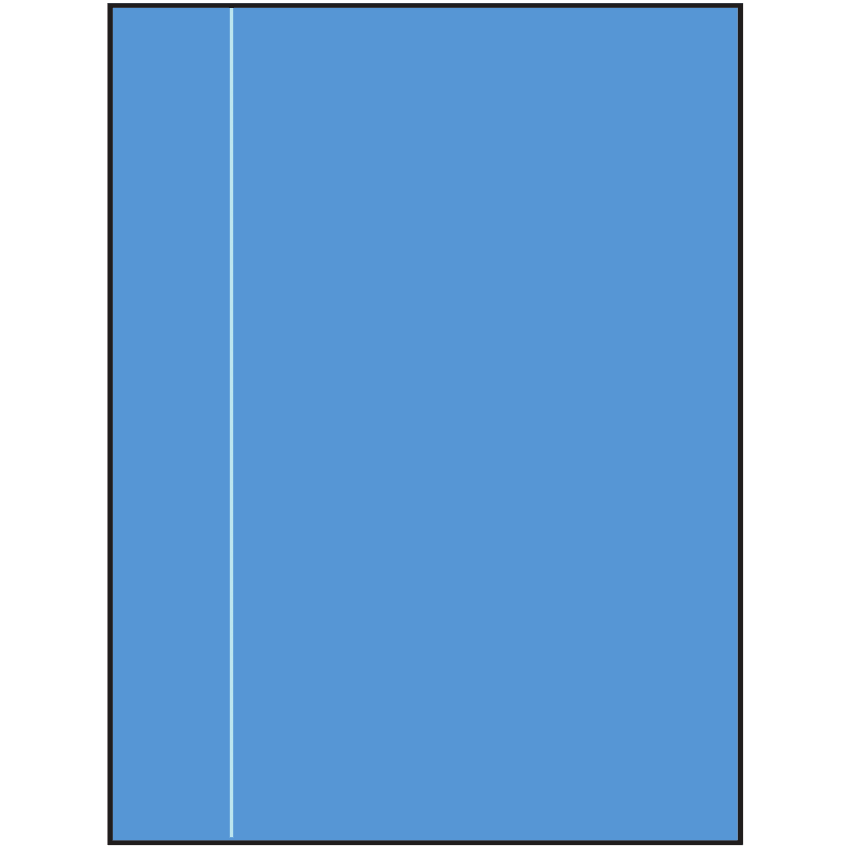 8.5" x 11" Fluorescent Blue Rectangular Sheet Labels
