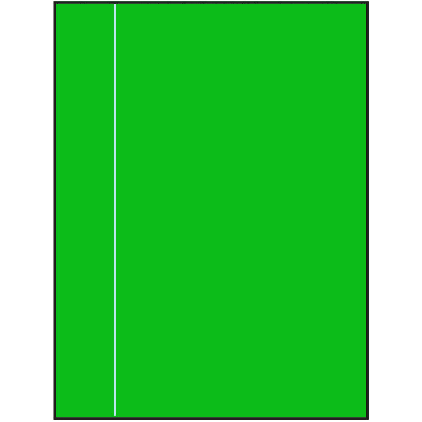 8.5" x 11" Fluorescent Green Rectangular Sheet Labels