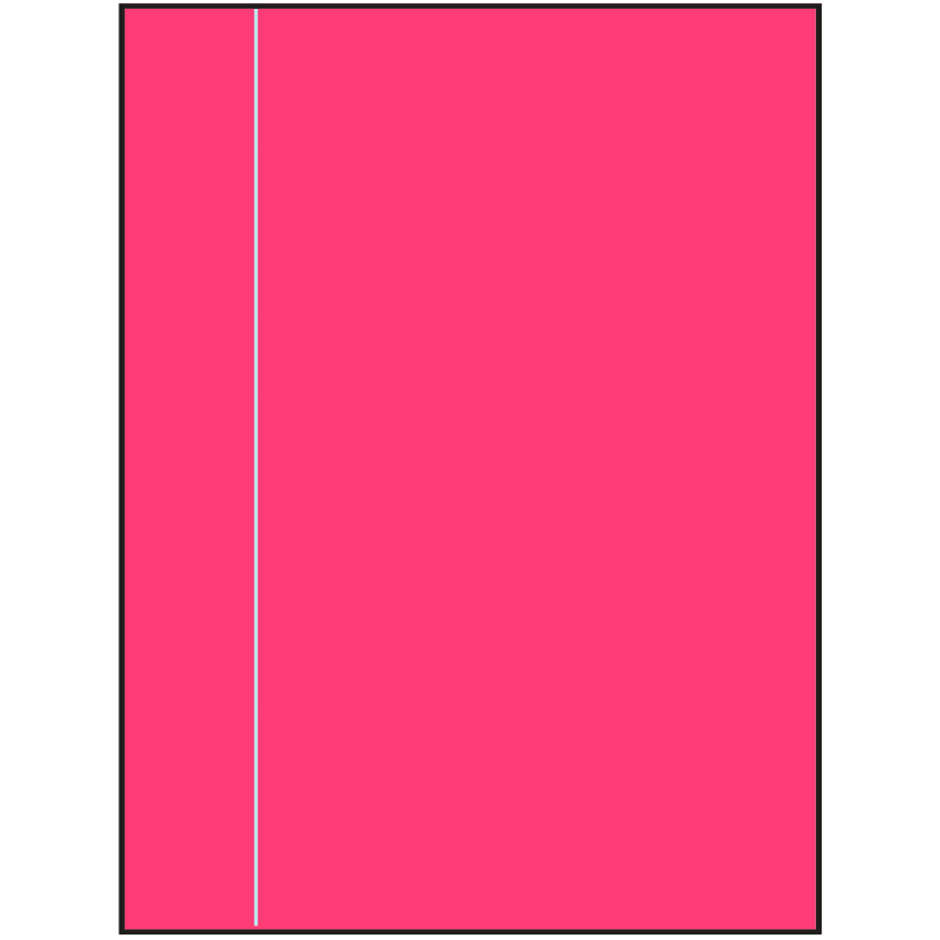 8.5" x 11" Fluorescent Pink Rectangular Sheet Labels