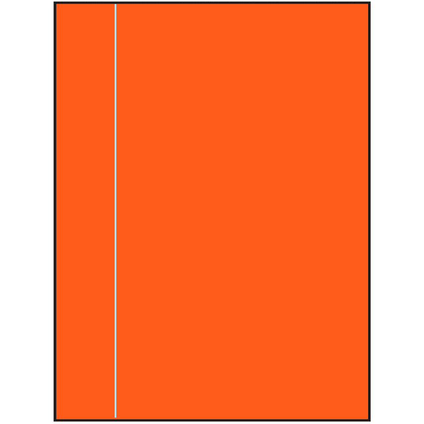 8.5" x 11" Fluorescent Red Rectangular Sheet Labels