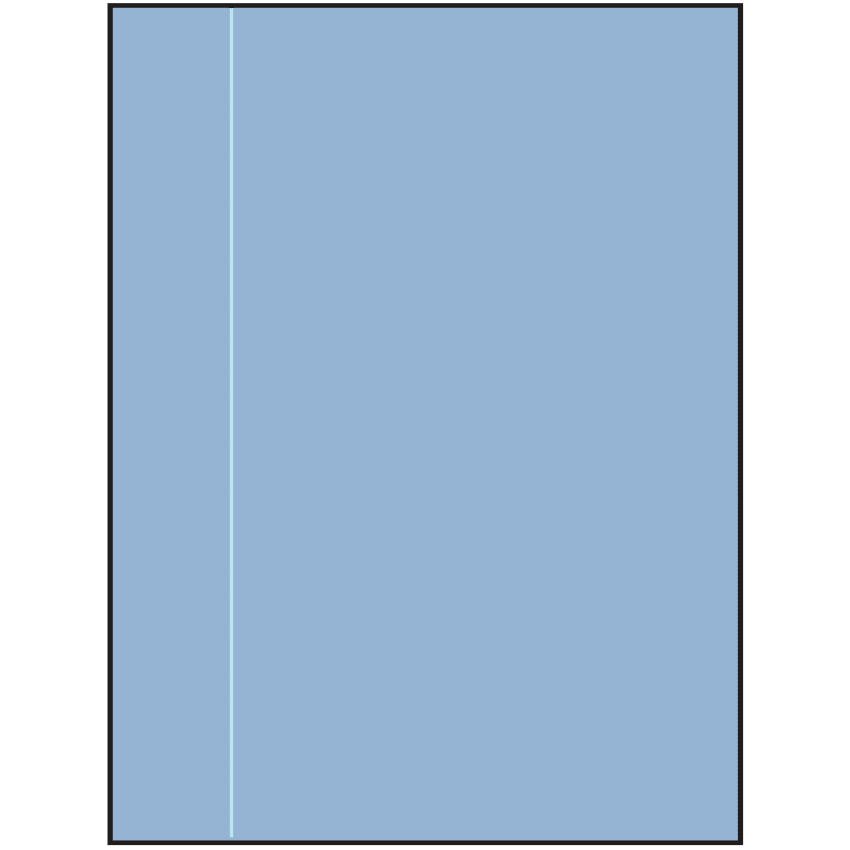 8.5" x 11" Pastel Blue Rectangular Sheet Labels
