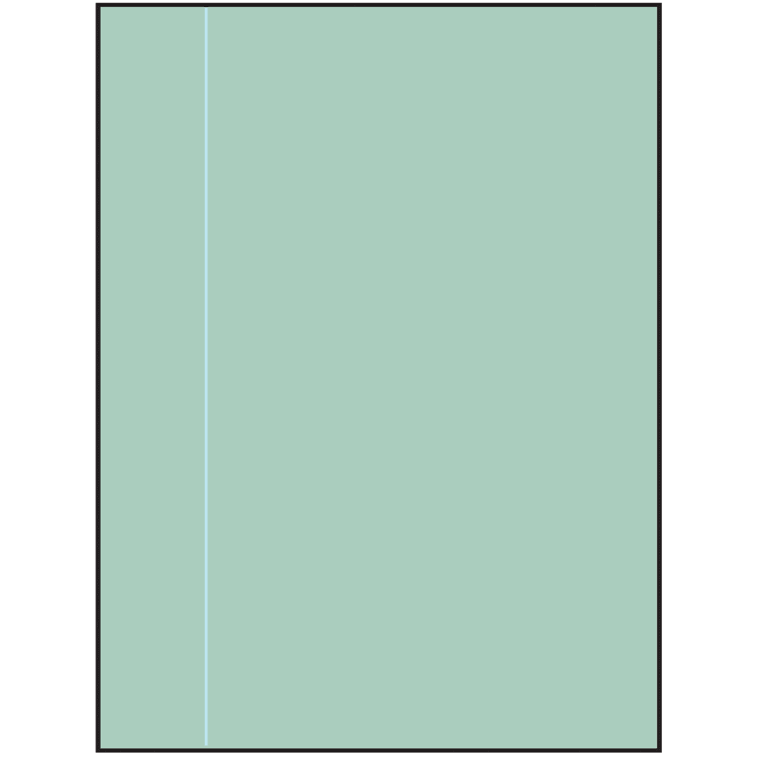 8.5" x 11" Pastel Green Rectangular Sheet Labels