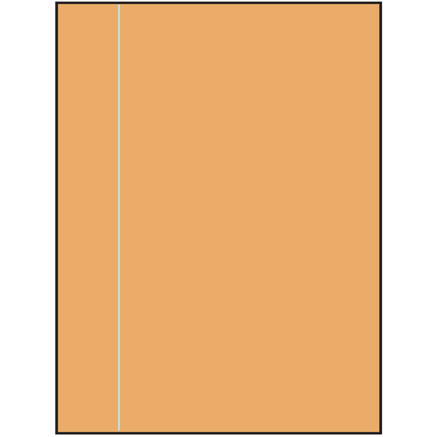 8.5" x 11" Pastel Orange Rectangular Sheet Labels