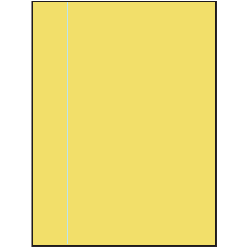8.5" x 11" Pastel Yellow Rectangular Sheet Labels