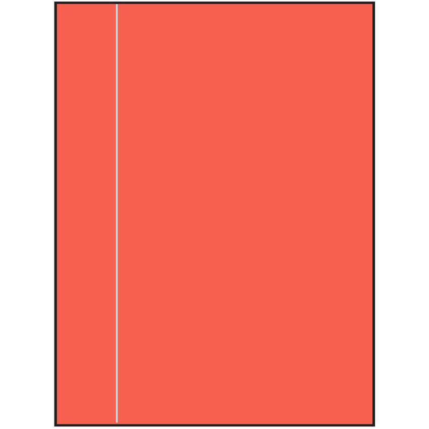 8.5" x 11" Red Rectangular Sheet Labels