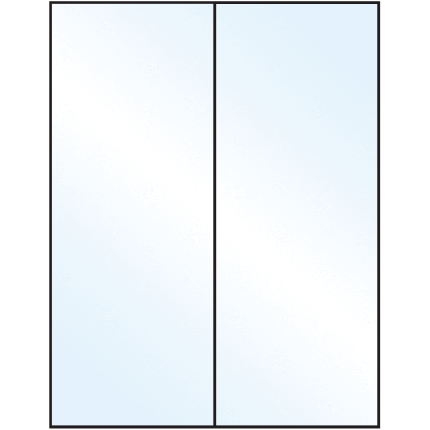 4.25" x 11" Crystal Clear Rectangular Sheet Labels